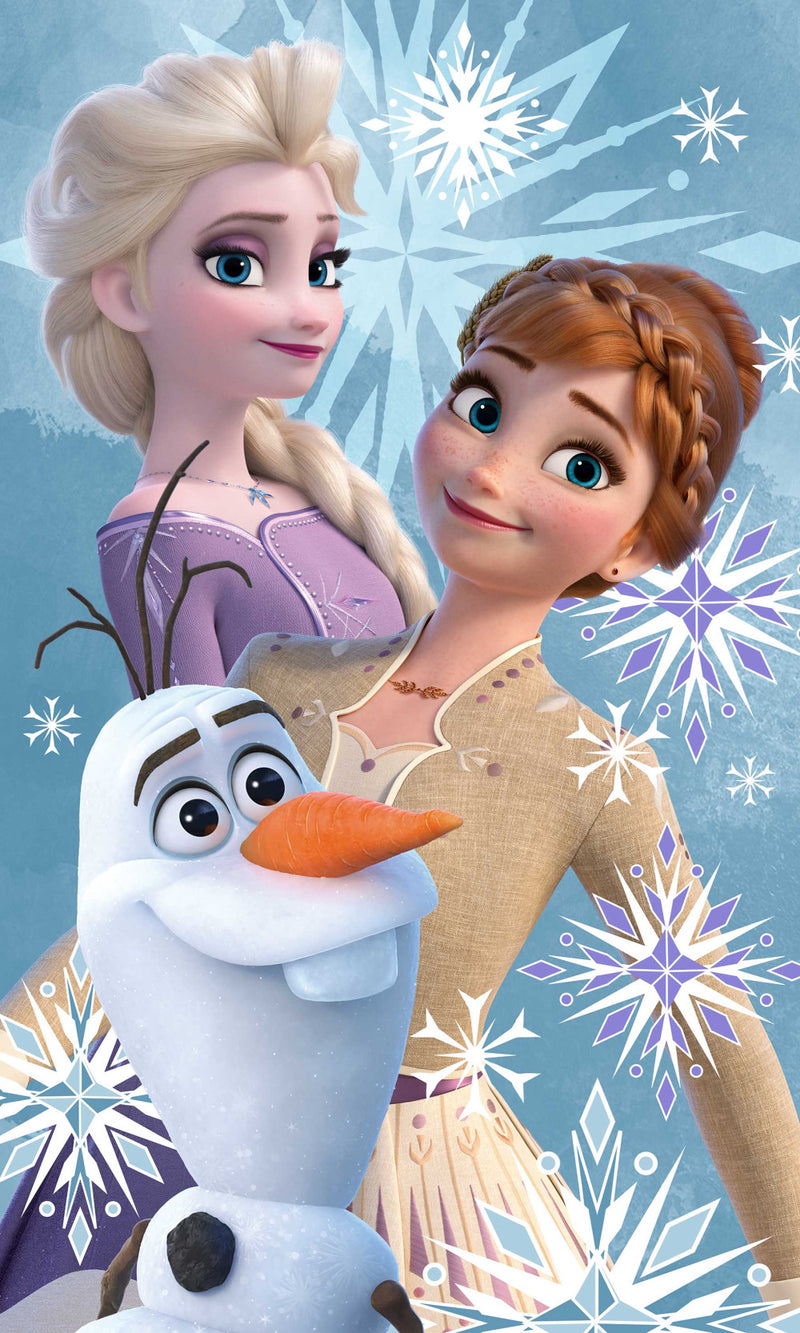 Disney Jégvarázs Olaf and the Sisters kéztörlő, arctörlő, törölköző 30x50cm, J-JFK036624
