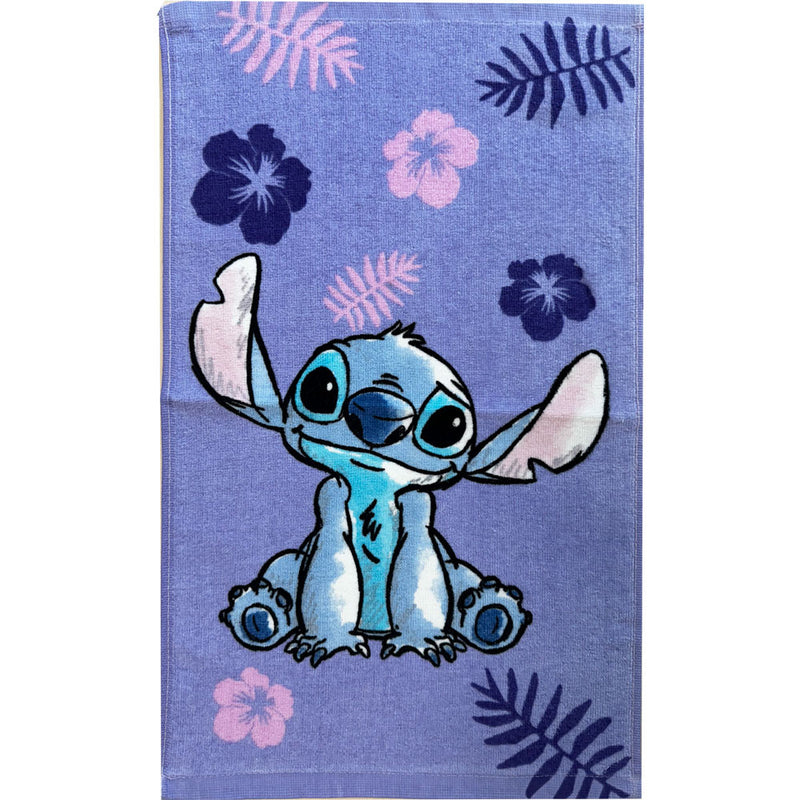 Disney Lilo és Stitch, a csillagkutya Purple kéztörlő, arctörlő, törölköző 30x50cm, J-JFK036631