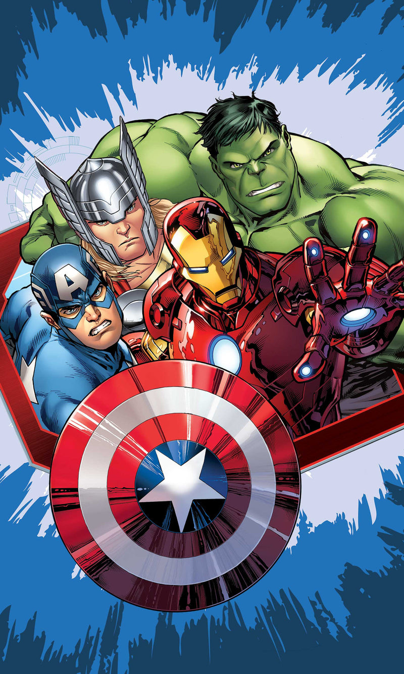 Bosszúállók Dynamic Heroes kéztörlő, arctörlő, törölköző 30x50 cm, J-JFK036648
