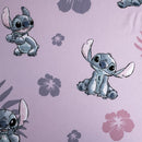 Disney Lilo és Stitch, A csillagkutya Pink gumis lepedő 90x200 cm, J-JFK037041