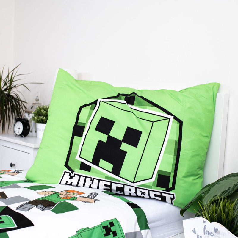 Minecraft Out of the Box ágyneműhuzat 140×200cm, 70×90 cm microfibre, J-JFK037652