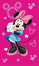 Disney Minnie Pink kéztörlő, arctörlő, törölköző 30x50cm, J-JFK038253
