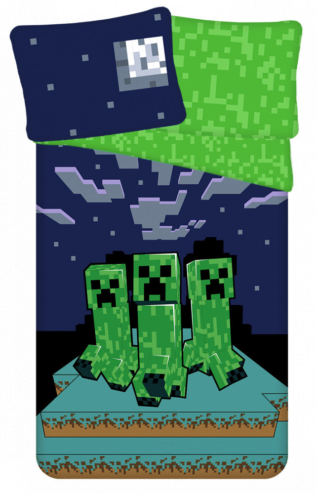 Minecraft Sssleep Tight ágyneműhuzat 140×200cm, 70×90 cm, J-JFK103304