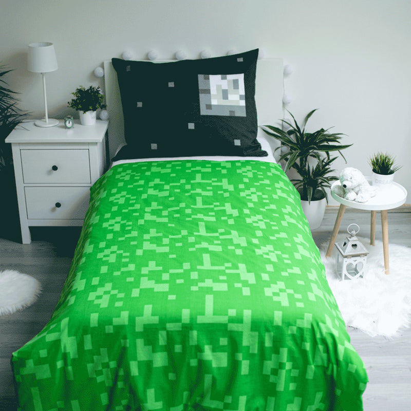 Minecraft Sssleep Tight ágyneműhuzat 140×200cm, 70×90 cm, J-JFK103304