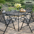 Melfi fém mesh kerti asztal 150x90x75 cm antracit
