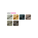 Design fotel, barna/fekete, KAPY