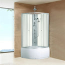 Karolina WH íves mélytálcás hidromasszázs zuhanykabin