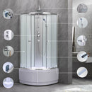 Karolino 80 white mélytálcás zuhanykabin