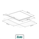Elag indukciós 4 zónás főzőlap, 60cm