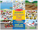Melissa & Doug Kreatív játék, Újrahasználható matrica készlet, járművek