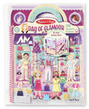 Melissa & Doug újraragasztható, pufi matrica készlet, A/4, glamour