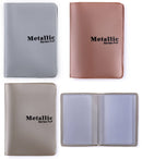 Igazolványtartó, kártyatartó, 4 betétlappal, Metallic kollekció, többféle minta