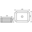 KR-331 kerámia design mosdó