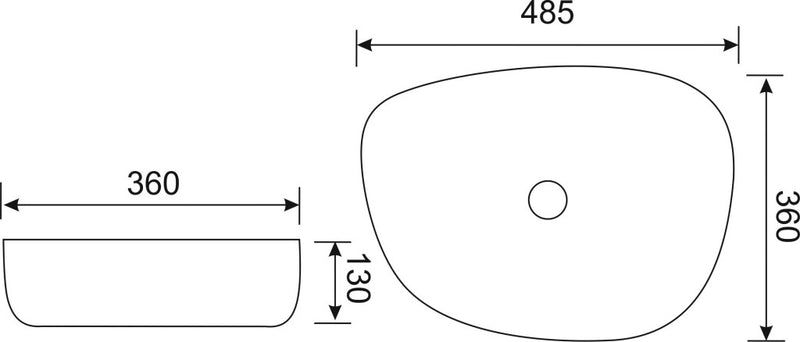 KR-440 kerámia design mosdó