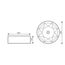 KR-57 kerámia design mosdó