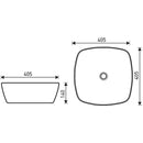 KR-650 WH/BL kerámia design mosdó