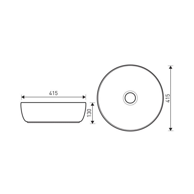 KR-98 WH/BL kerámia design mosdó