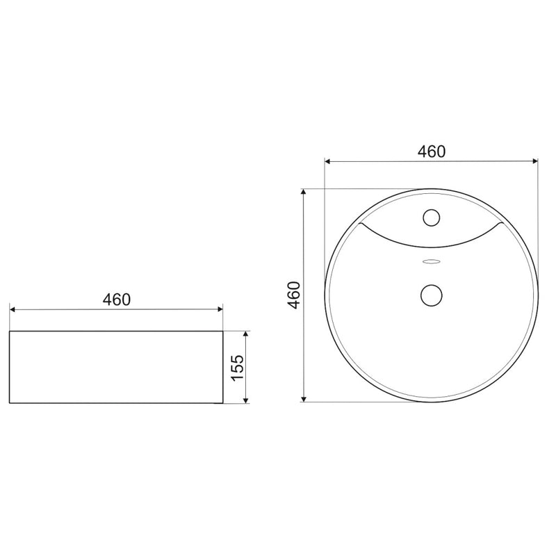KR-138 kerámia design mosdó fekete-arany márvány mintával