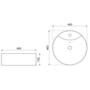KR-138 kerámia design mosdó fekete-arany márvány mintával