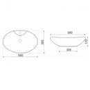 KR-139 kerámia design mosdó 58x38 cm, fényes fehér