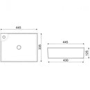 KR-44 kerámia design mosdó 44x33 cm