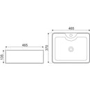 KR-51 kerámia design mosdó 46,5x37 cm