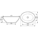 KR-707 fekete-arany kerámia design mosdó márvány mintával