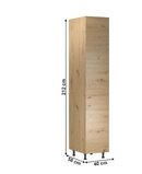 Élelmiszer szekrény polcokkal, artisan tölgy, univerzális, LANGEN D40SP