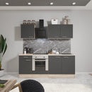 Yorki 210 konyhabútor sonoma tölgy korpusz,selyemfényű antracit fronttal alsó sütős elemmel