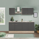 Yorki 210 konyhabútor sonoma tölgy korpusz,selyemfényű antracit fronttal