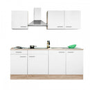 Yorki 210 konyhabútor sonoma tölgy korpusz,selyemfényű fehér fronttal