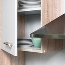 Yorki 210 konyhabútor sonoma tölgy korpusz,selyemfényű fehér fronttal