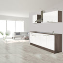 Yorki 210 konyhabútor yorki tölgy korpusz,selyemfényű fehér fronttal