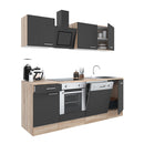 Yorki 220 konyhabútor sonoma tölgy korpusz,selyemfényű antracit fronttal alsó sütős elemmel