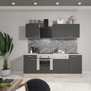 Yorki 220 konyhabútor sonoma tölgy korpusz,selyemfényű antracit fronttal alsó sütős elemmel