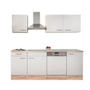 Yorki 220 konyhabútor sonoma tölgy korpusz,selyemfényű fehér fronttal