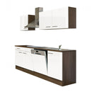 Yorki 220 konyhabútor yorki tölgy korpusz,selyemfényű fehér fronttal