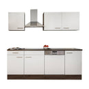 Yorki 220 konyhabútor yorki tölgy korpusz,selyemfényű fehér fronttal