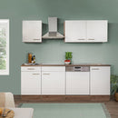 Yorki 220 konyhabútor yorki tölgy korpusz,selyemfényű fehér fronttal