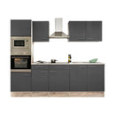 Yorki 270 konyhabútor sonoma tölgy korpusszal, selyemfényű antracit fronttal