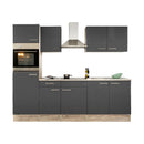 Yorki 270 konyhabútor sonoma tölgy korpusszal, selyemfényű antracit fronttal