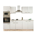 Yorki 270 konyhabútor sonoma tölgy korpusszal, selyemfényű fehér fronttal