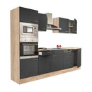 Yorki 280 konyhabútor sonoma tölgy korpusszal, selyemfényű antracit fronttal