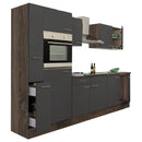 Yorki 300 konyhabútor yorki tölgy korpusz,selyemfényű antracit fronttal