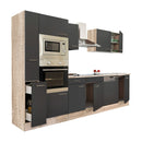 Yorki 310 konyhabútor sonoma tölgy korpusz,selyemfényű antracit fronttal
