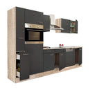 Yorki 310 konyhabútor sonoma tölgy korpusz,selyemfényű antracit fronttal