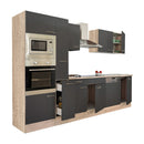 Yorki 310 konyhabútor sonoma tölgy korpusz,selyemfényű antracit fronttal