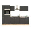 Yorki 310 konyhabútor sonoma tölgy korpusz,selyemfényű antracit fronttal