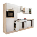 Yorki 310 konyhabútor sonoma tölgy korpusz,selyemfényű fehér fronttal