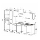 Yorki 310 konyhabútor sonoma tölgy korpusz,selyemfényű fehér fronttal